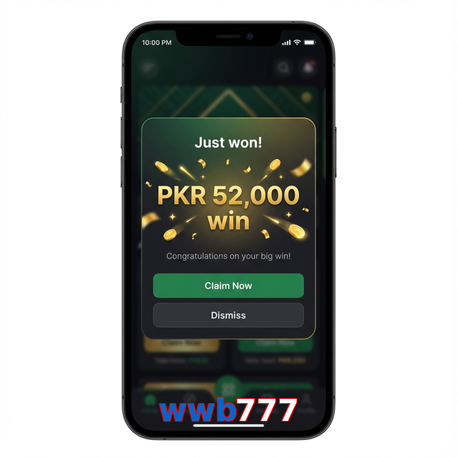 Main screen of Wwb777 win page for PK players